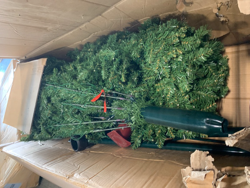 Photo 1 of *PARTIAL SET*
Nearly Natural 15ft. Artificial Slim Green Mountain Pine Christmas Tree with 1900 Warm White LED Lights and 5460 Branches