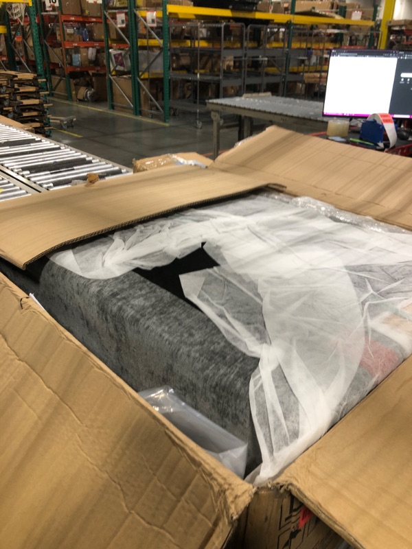 Photo 1 of ***** NOT EXACT ***** NOT FULL SET*****Marsail Modular Sectional Sofa 110.6" U-Shaped Modern Comfy Cloud Couch, 5-Seat Chenille Deep Seat Sofa with Throw Pillow & Movable Ottoman for Living Room, Bedroom and Apartment, Grey