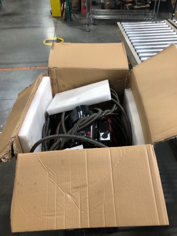 Photo 1 of (3/21/2026 ***FINAL SALE/NO RETURN, SOLD AS PARTS***) GarveeTech 100Ft 3/4 Inch Cable Drain Auger, 750W Auto Feed Portable Drain Cleaning Machine, Electric Sewer Snake with 4 Cutter Air-Activated Foot Switch for 4" to 8" Pipes