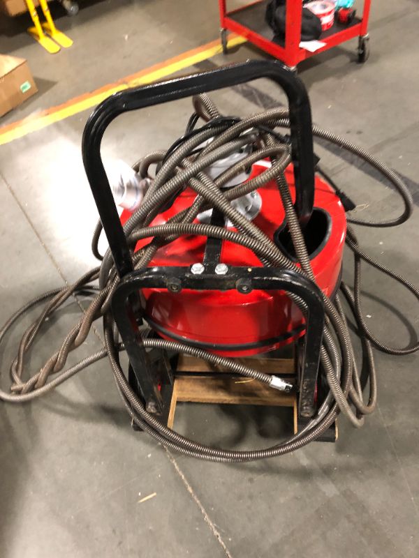 Photo 1 of (3/21/2026 ***FINAL SALE/NO RETURN, SOLD AS PARTS***) GarveeTech 100Ft 3/4 Inch Cable Drain Auger, 750W Auto Feed Portable Drain Cleaning Machine, Electric Sewer Snake with 4 Cutter Air-Activated Foot Switch for 4" to 8" Pipes