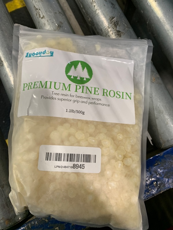Photo 1 of 1.1 Pound Pine Resin Natural Pine Resin for Beeswax Wraps Food Grade Good Grip and Performance Ideal for Musicians Athletes Dancers and DIY Projects (1.1, Pounds)