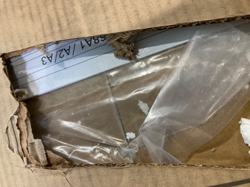 Photo 1 of **partial set**
knoworld 47" Fluted Makeup Vanity Desk with Large 42" Mirror and Ajustable LED Lights, Modern Glass Top Big Vanity Table with 7 Drawers, Dressing Table w/Charging Outlet for Bedroom, Natural Oak