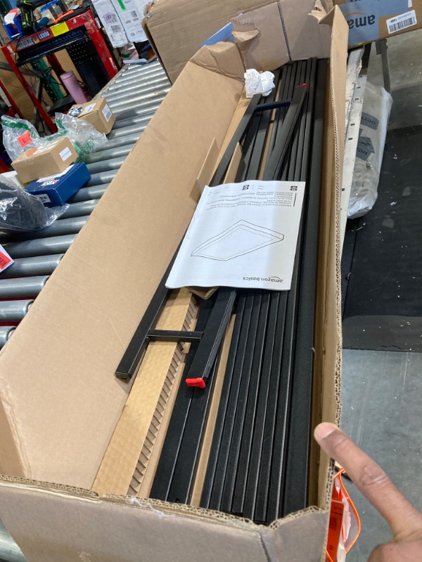 Photo 1 of **partial set**
Amazon Basics Smart Box Spring Bed Base, 7-Inch Height Mattress Foundation, Tool-Free Easy Assembly, Full, 74"L x 53"W x 7"H, White