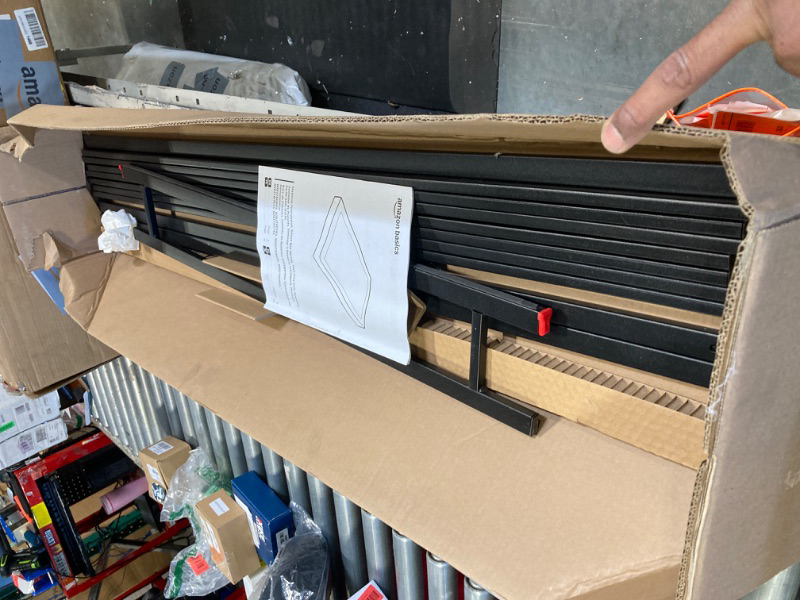 Photo 1 of **partial set**
Amazon Basics Smart Box Spring Bed Base, 7-Inch Height Mattress Foundation, Tool-Free Easy Assembly, Full, 74"L x 53"W x 7"H, White