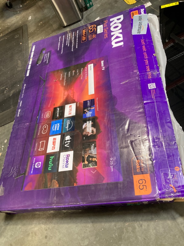 Photo 1 of **Screen broken ** **sale for parts**
Roku Smart TV 2025 – 65-Inch Plus Series, Mini-LED TV – RokuTV with Enhanced Voice Remote – Flat Screen 4K QLED Television with Dolby Vision & Wi-Fi for Streaming Live Local News, Sports