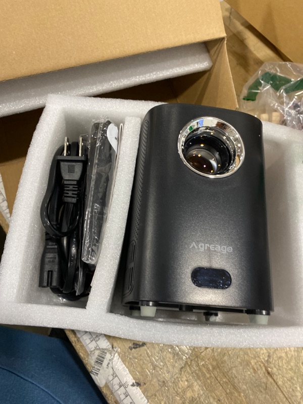 Photo 1 of [Electric Focus] Projector with WiFi and Bluetooth, Native 1080P 15,000 Lumens 4K Supported, Agreago Outdoor Movie Projector for Home Theater UP to 300", for iOS/Android/TV Stick/HDMI/USB