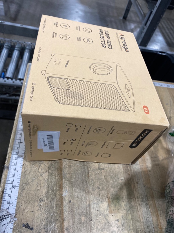 Photo 1 of [Electric Focus] Projector with WiFi and Bluetooth, Native 1080P 15,000 Lumens 4K Supported, Agreago Outdoor Movie Projector for Home Theater UP to 300", for iOS/Android/TV Stick/HDMI/USB