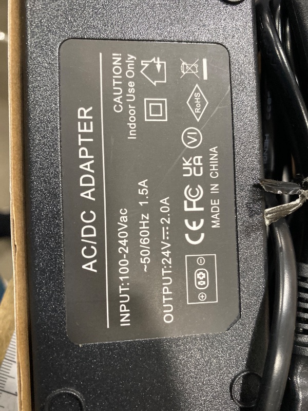 Photo 1 of **MISSING ASSEMBLY PIECES*** Ousaly Adjustable Bed Base Adapter Replacement Power Cord Kit for Linak SmpS002 DK-6430 Homeline Deskline DL IC Black 2 pin Plug Recliner Lift Adjustable Bed Frame ASW0551-24020002A DC Charger Cable ?