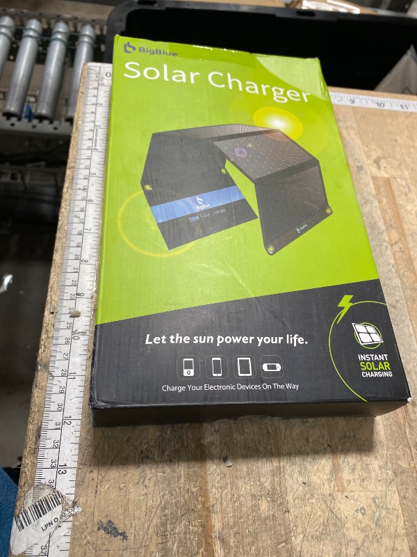 Photo 1 of [Upgraded] BigBlue 3 USB Ports 28W Solar Charger(5V/4.8A Max), Portable Foldable Solar Panel for Camping, IP44 Waterproof, Compatible with iPhone 11/XS/XS Max/XR/X/8/7, iPad, Samsung Galaxy LG etc.