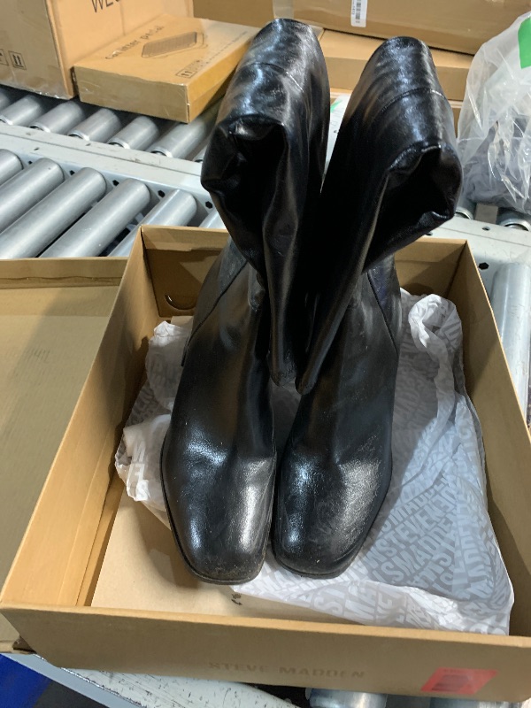 Photo 1 of ***(HEAVILY USED/ MINOR DAMAGE)***Steve Madden Women's Livah Knee High Boot, Black, 7.5