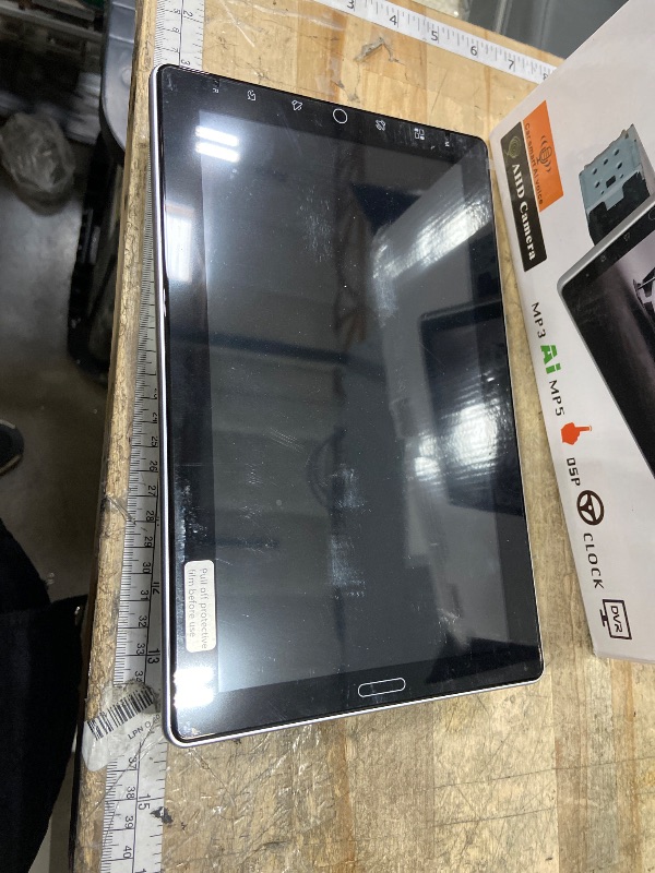 Photo 1 of 10.1 inch Single Din Car Stereo CarPlay Android Auto Mirror Link, Rimoody Detachable Touch Screen Car Radio with BT 5.0 FM/EQ USB/AUX/TF/SWC/MIC Car Audio Receiver Backup Camera
