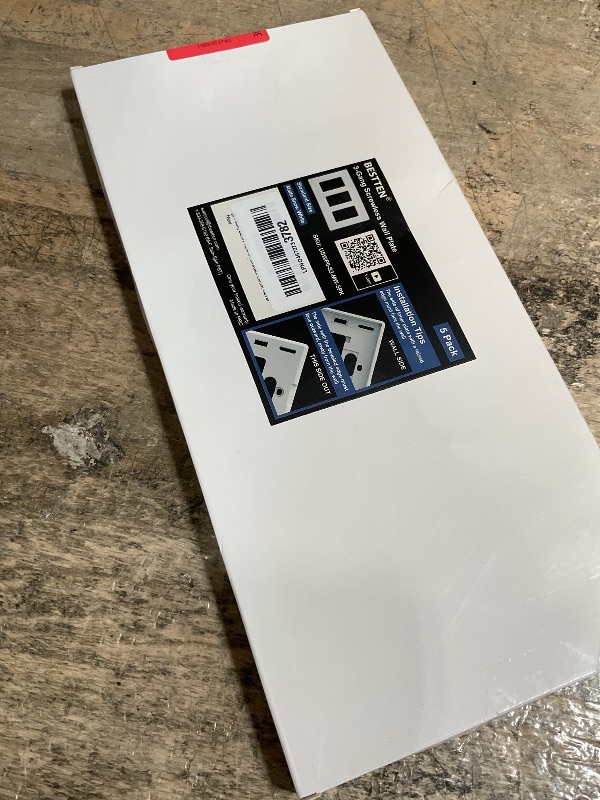 Photo 1 of (5 Pack) BESTTEN USWP6 Matte Snow White 3-Gang Screwless Wall Plate, Decorator Outlet Cover, H4.69” x W6.54”, for Light Switch, Dimmer, USB, GFCI, Receptacle