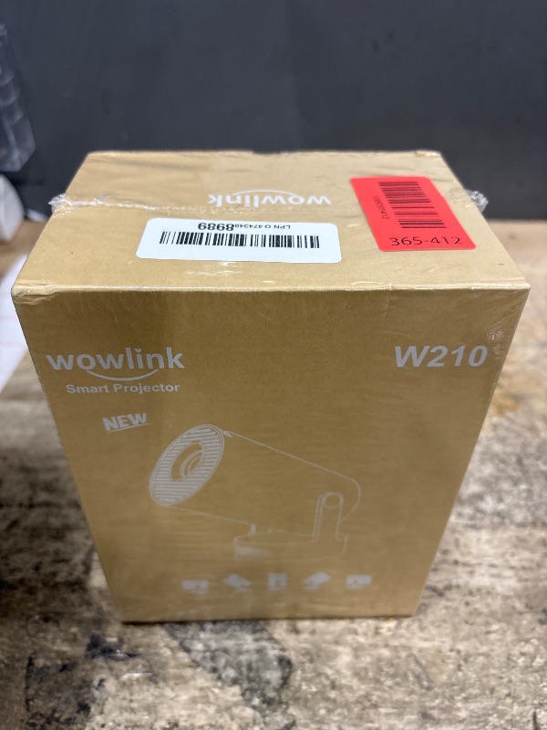 Photo 1 of [Built-in Apps & 2025 Upgraded] Mini Projector with WiFi 6 and Bluetooth 5.4 Support 4K 1080P Auto Keystone 180° Rotatable Projector Portable Compatibile with HDMI/TV Stick/Memory Stick/Laptop, White