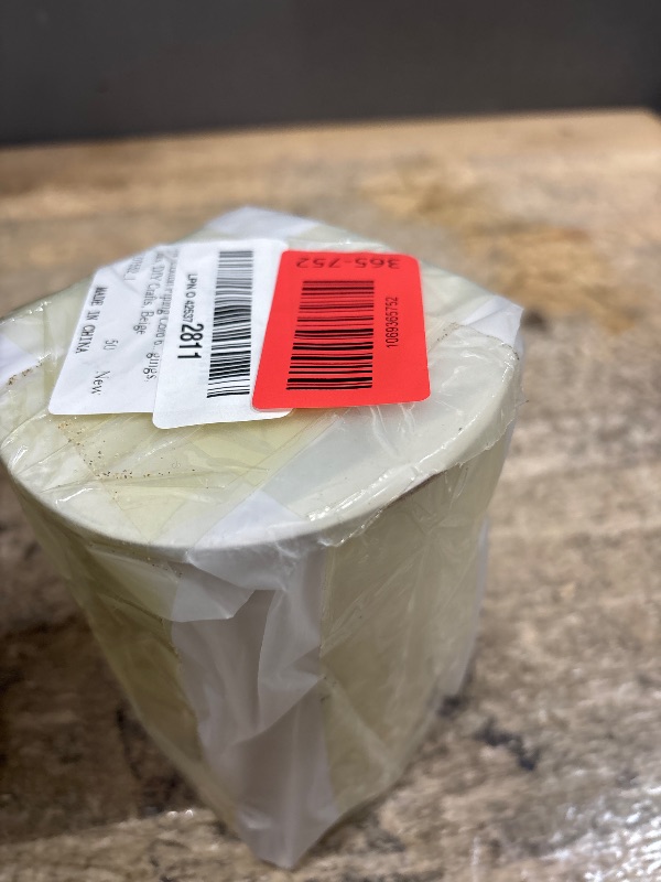 Photo 1 of 1/4" Cotton Piping Cord 6 mm x 165Feet Natual Cotton Macrame Rope Braided Cottons Rope for Clothesline, Baskets, Hangings, Pots, DIY Crafts, Beige