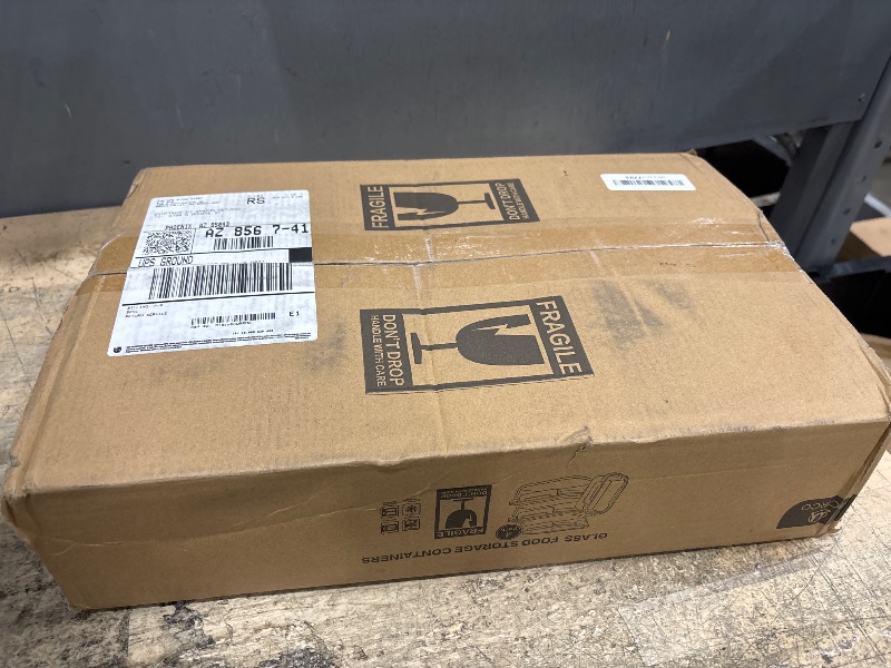 Photo 1 of [80 oz & 36 oz]Extra Large Glass Food Storage/Baking Containers Set with Lids, 2 Pack 80 oz(10 cup)&2 Pack 36 oz (4.5 cup)Airtight Glass Container,Microwave,Oven,Freezer and Dishwasher, White