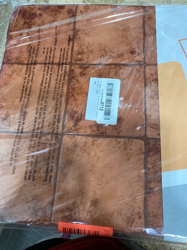 Photo 1 of 10 Sheet Thicker Peel and Stick Backsplash Tile, 12"x12" 3D Self Adhesive Square Mosaic Subway Checkered Vinyl Backsplash Stick on Wall Tiles for Bathroom, Kitchen, Living Room (10, Orange)