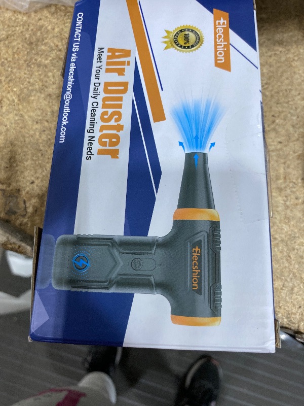 Photo 1 of ***FOR PARTS ONLY/NON-FUNCTIONAL*** Compressed Air - Electric Air Duster, 50 mph 110000RPM Super Power Compressed Air Duster for PC/Computer/Blaster/Keyboard/Home, Variable Speed Cordless Canned Air Mini Dust Blower Quick Dusting