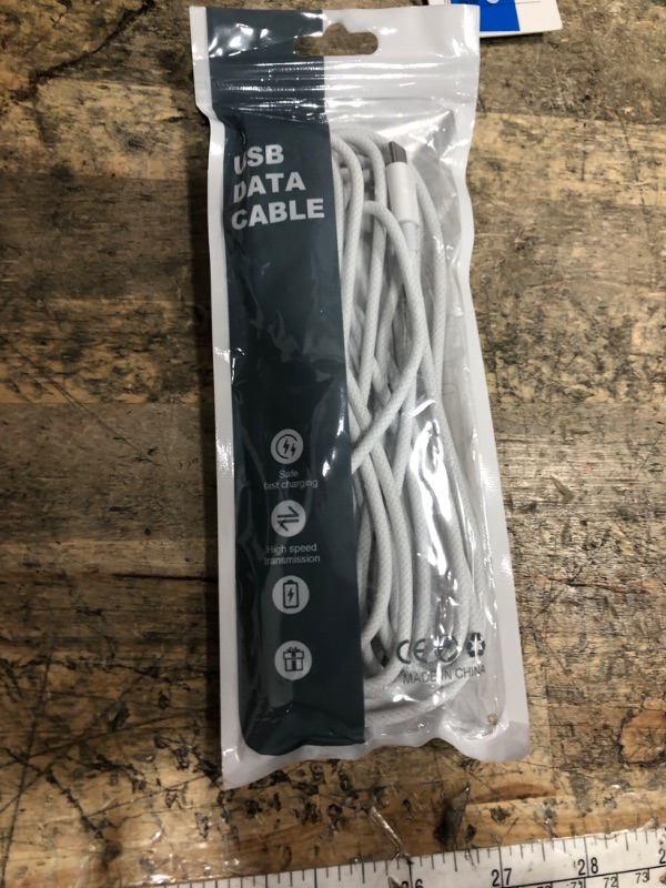 Photo 1 of 10FT iPhone 15/16/16E Woven USB C Cable for iPhone 17 Air,15/16 Pro Max, Plus,iPad 10th Gen,iPad Pro 12.9/11,iPad Air 5/4th,Mini 6th, AirPods Pro 2nd/3rd gen USB A to USB C Long CarPlay Charger Cord