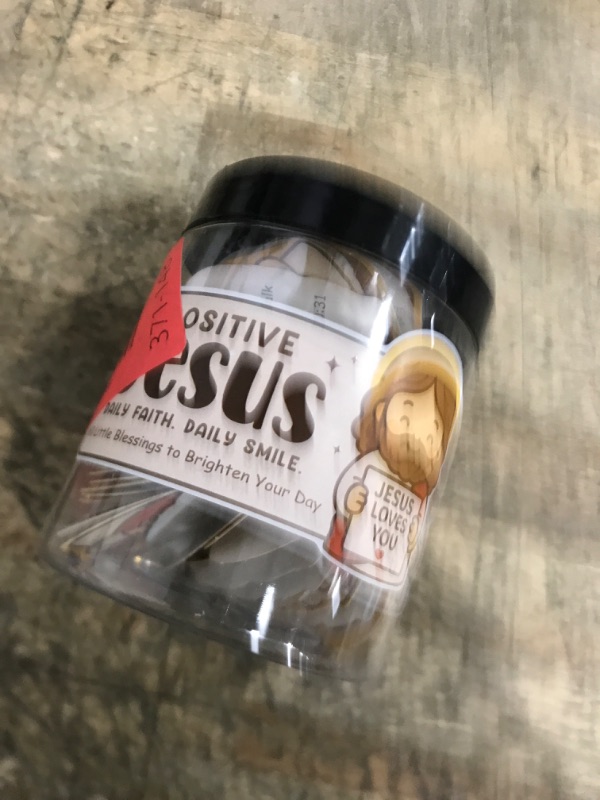 Photo 1 of ***PARTIAL SET/MISSING PIECES**** Emotional Support Jesus Jar – 60 Double-Sided Cards, Daily Encouragement & Scripture, Mini Jesus Blessings, Stocking Stuffers, Christian Gift for Women, Christmas Gift for Teen Girls