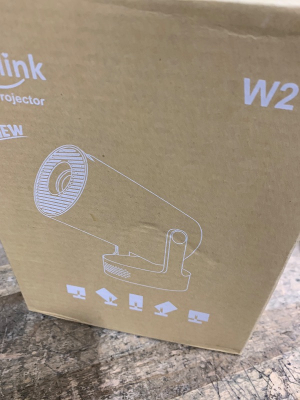 Photo 1 of [Built-in Apps & 2025 Upgraded] Mini Projector with WiFi 6 and Bluetooth 5.4 Support 4K 1080P Auto Keystone 180° Rotatable Projector Portable Compatibile with HDMI/TV Stick/Memory Stick/Laptop, White