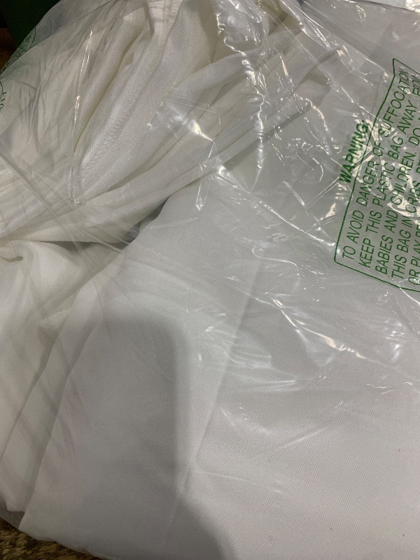 Photo 1 of 10 ft × 10 ft White Backdrop Curtain for Wedding Decor Holiday Party - White Wedding Backdrop Polyester Photography Backdrop Drapes Baby Shower Birthday Privacy Sliding Curtains Home Decor, 2 Panels