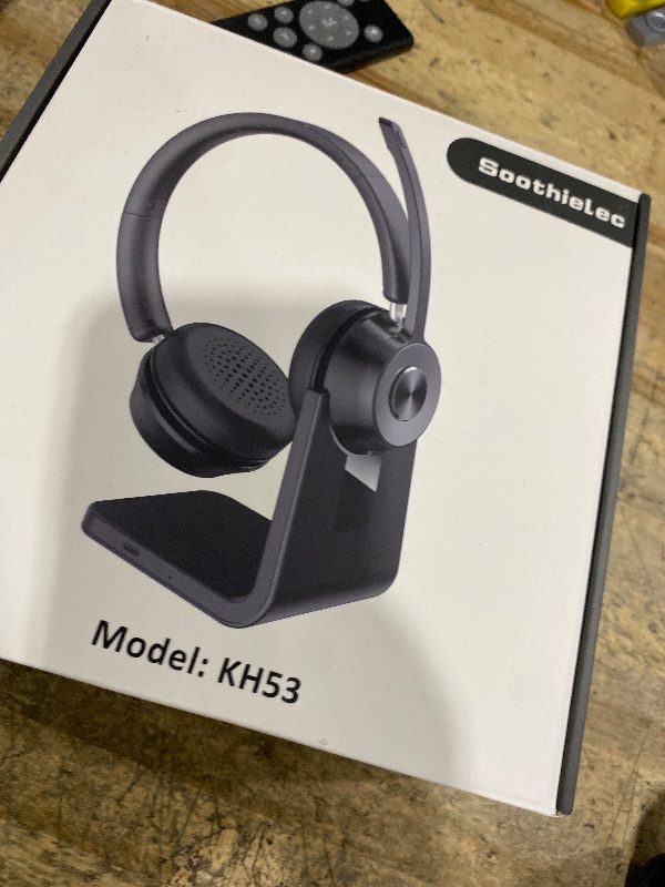 Photo 1 of (Upgraded Version) Wireless Headset, Bluetooth Headset with Noise Cancelling Microphone, Best Headphones with Mic Mute & USB Dongle for PC/Computer/Laptop/Cell Phones/Remote Work/Call Center