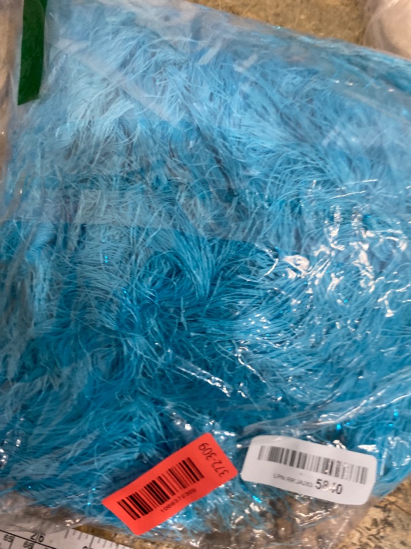 Photo 1 of 10 pcs Feather Boas 5ft Artificial Fluffy Boas Blue Feather Boas Set for Women Costume Halloween Wedding Christmas (10, Blue)
