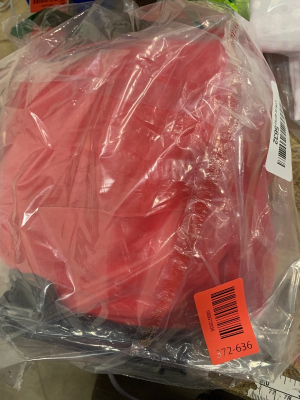 Photo 1 of Jetec 3 Pcs 32 Inch Giant Velvet Christmas Inflatable Balls Ornament Flocked Xmas PVC Inflatable Flocked Ball Ornaments for Christmas Holiday Outdoor Blow up Yard Decor(Red)