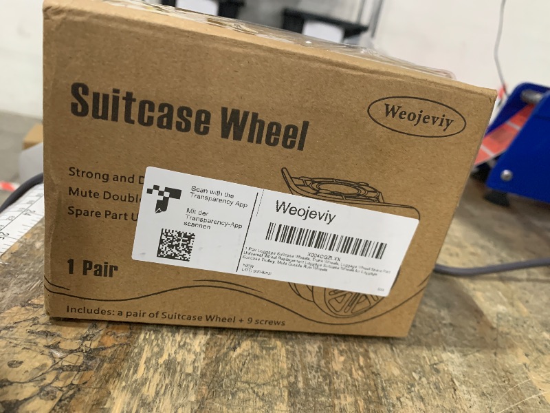 Photo 1 of 1 Pair Luggage Suitcase Wheels, Trunk Wheels, Luggage Wheel Spare Part Universal Wheel Replacement Luggage Suitcase Wheels for Luggage Suitcase Trolley, Mute Double Row Wheels