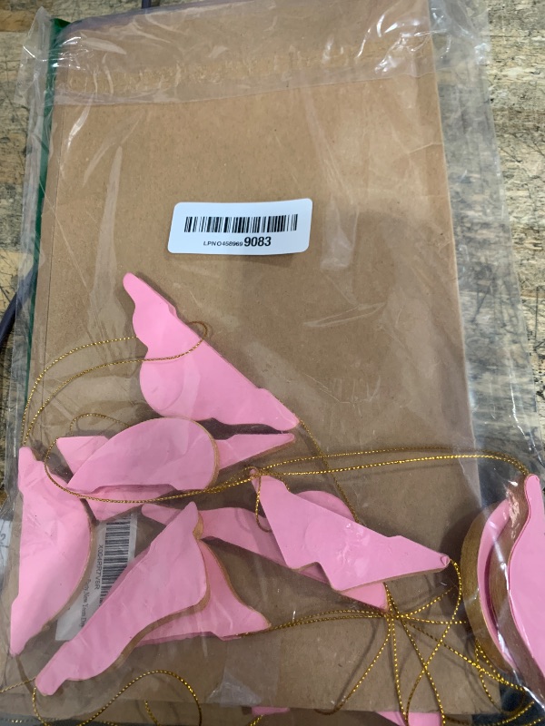 Photo 1 of 12Pcs Pink Paper Christmas Party Decorations, 3D Honeycomb Paper Hanging Ornaments with Glitter, Finial Honeycomb Lantern Lovely Ornaments for Christmas Trees Winter Wonderland Party