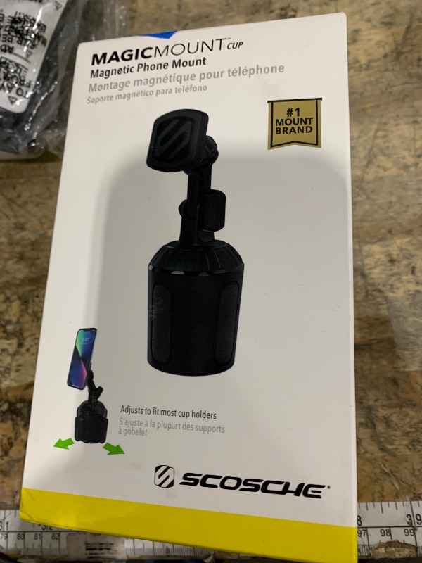 Photo 1 of ****MISSING MAGNETIC MOUNT ITS SELF / BASE W NECK PIECE ONLY*** Scosche MAGCUP2M-SP1 MagicMount Magnetic Car Cup Holder Phone Mount - Strong Magnet Car Mount for iPhone and Android - Secure Magnetic Cell Phone Holder - Universal 360° Adjustable Cellphone 