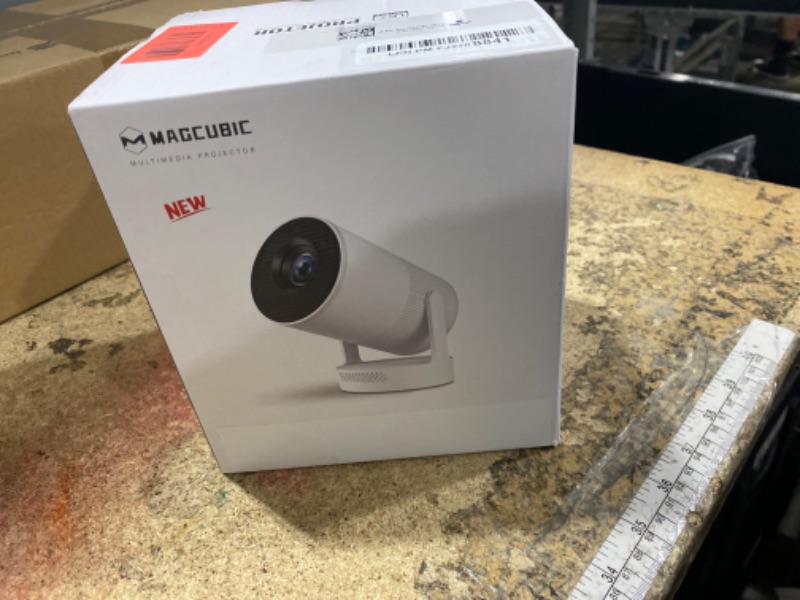 Photo 1 of ?Electric Focus?Magcubic Mini Projector 4K Support, Portable Projector with WiFi 6 and Bluetooth 5.4, Smart Proyector, 5W Soundbase Speaker, 180°Rotation for Home Theater