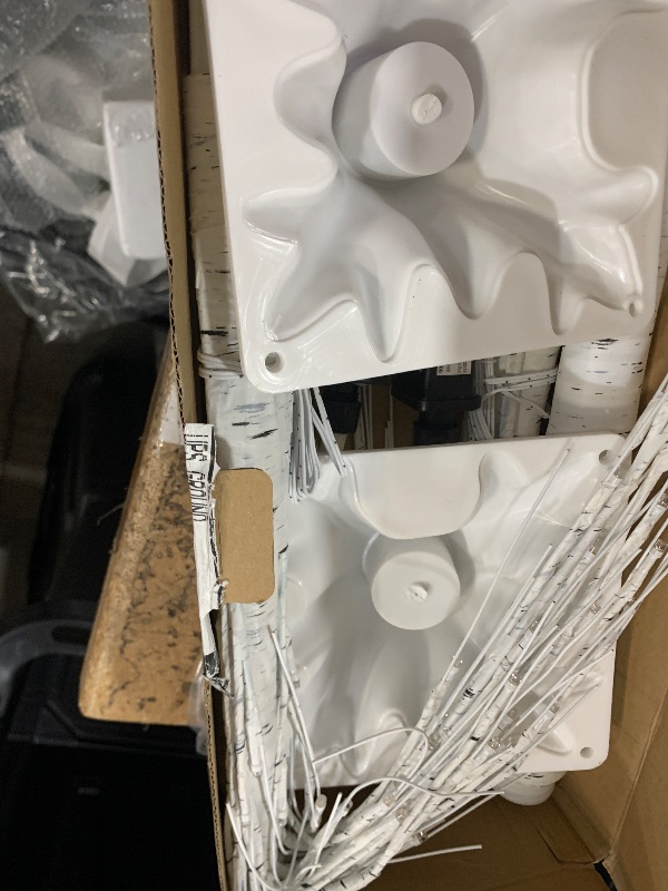 Photo 1 of ***ONLY 1 **** 2-Pack 4FT Lighted Birch Tree for Indoor Christmas Decorations Outdoor, Higher Size, Timer Function Birch Christmas Tree with 96 LED Warm White Lights for Home Decor Bedroom Thanksgiving Party Garden