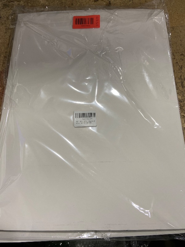 Photo 1 of 2 Pack Small Trifold Poster Board 26" x 17", White Corrugated Project Boards for Science Fairs, School Projects and Event Displays