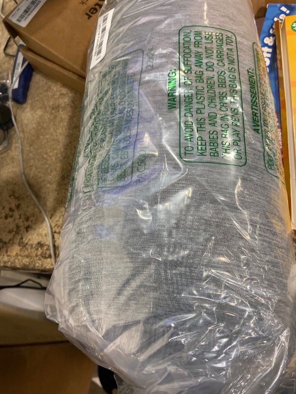 Photo 1 of 1 MIDDLE ONE Round Cylinder Bolster Pillow with Removable Cooling Cover, Tube Roll Cervical Pillow for Head, Neck, Back and Legs Support, 13"x 6", Grey