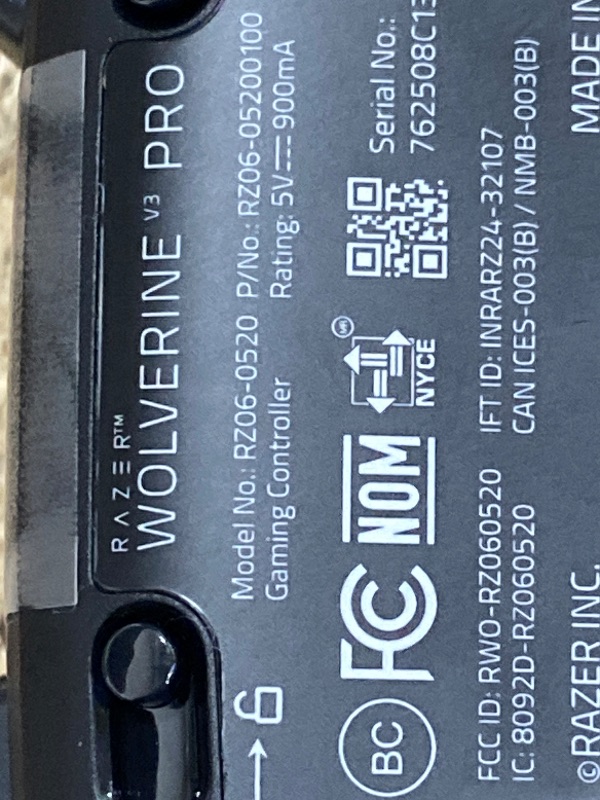 Photo 1 of (sold for parts/broken joystick/) 
Razer Wolverine V3 Pro Wireless Gaming Controller: Licensed for Xbox Series X|S, Xbox One, Windows PC - 6 Remappable Buttons - Fast Triggers - Customizable Thumbsticks - Wired Tournament Mode - Black