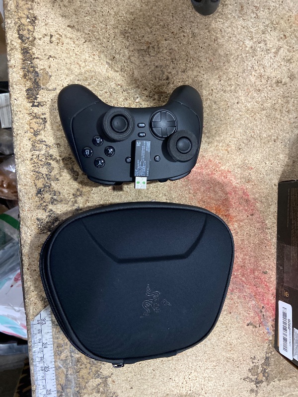 Photo 1 of (sold for parts/broken joystick/) 
Razer Wolverine V3 Pro Wireless Gaming Controller: Licensed for Xbox Series X|S, Xbox One, Windows PC - 6 Remappable Buttons - Fast Triggers - Customizable Thumbsticks - Wired Tournament Mode - Black