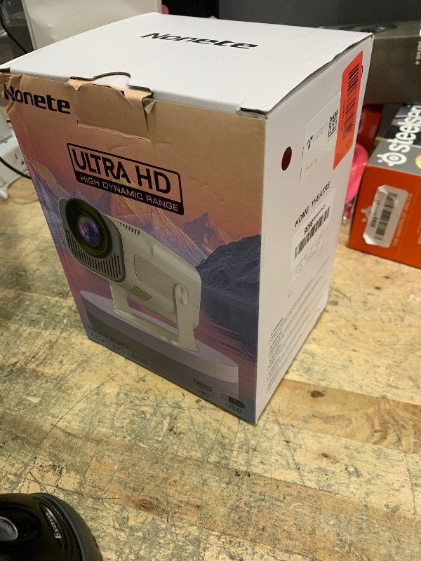 Photo 1 of [Projector 2026 Upgraded] Mini Projector Support 4K 1080P Auto Keystone 270°Rotatable with WiFi 6 and Bluetooth 5.2 Projector Portable Compatibile with HDMI/TV Stick/Memory Stick/Laptop,Black