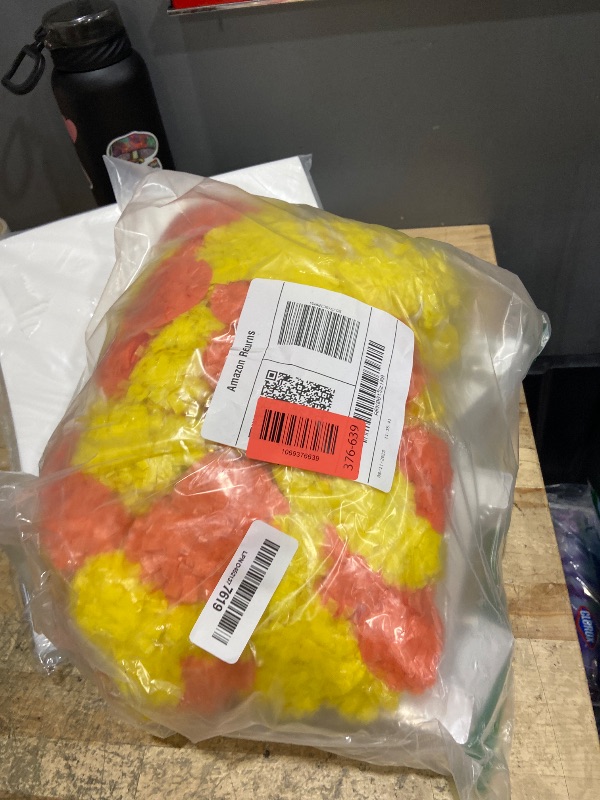 Photo 1 of 11pcs Marigold Garland for Decoration and Diwali Light up Letter Decoration 5 Feet Long Artificial Marigold Flower Garland with Bell for Mandir Decor Indian Hindu Pooja Room Light for Puja Party Decor