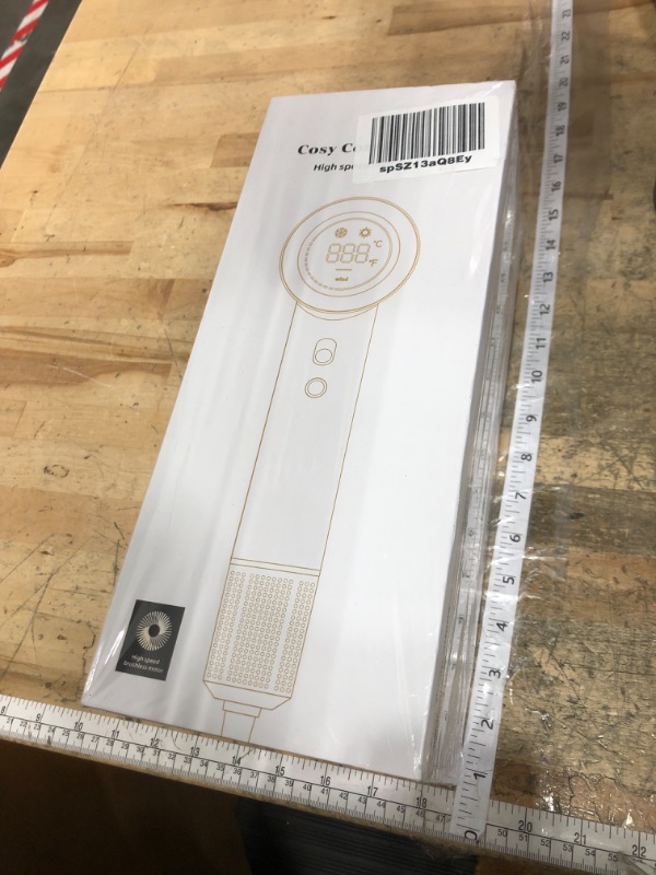 Photo 1 of **FACTORY SEALED** Hair Dryer - Negative Ionic Blow Dryer with 150000 RPM High Speed Brushless Motor for Fast Drying, Low Noise, HD Display Hair Dryer with Diffuser and Nozzle, 5 Temps & 2 Speeds