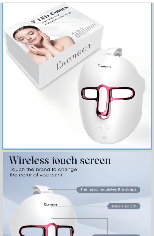 Photo 1 of ***POSSIBLY FOR PARTS UNTESTED*** Face Mask Pink 1es