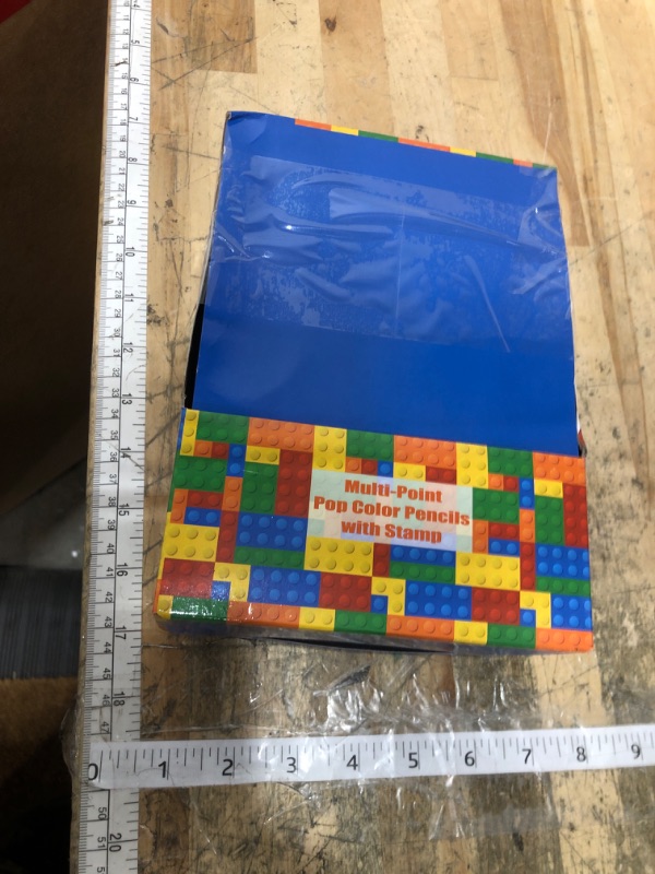 Photo 1 of ***UNKNOWN DAMAGES*** TINYMILLS 24 Pcs Color Blocks Brick 2 in 1 Stackable Stacking Crayon with Extra Stamper Topper, Kids Party Favors, Goodie Bag Stuffers, Classroom Rewards, Prizes