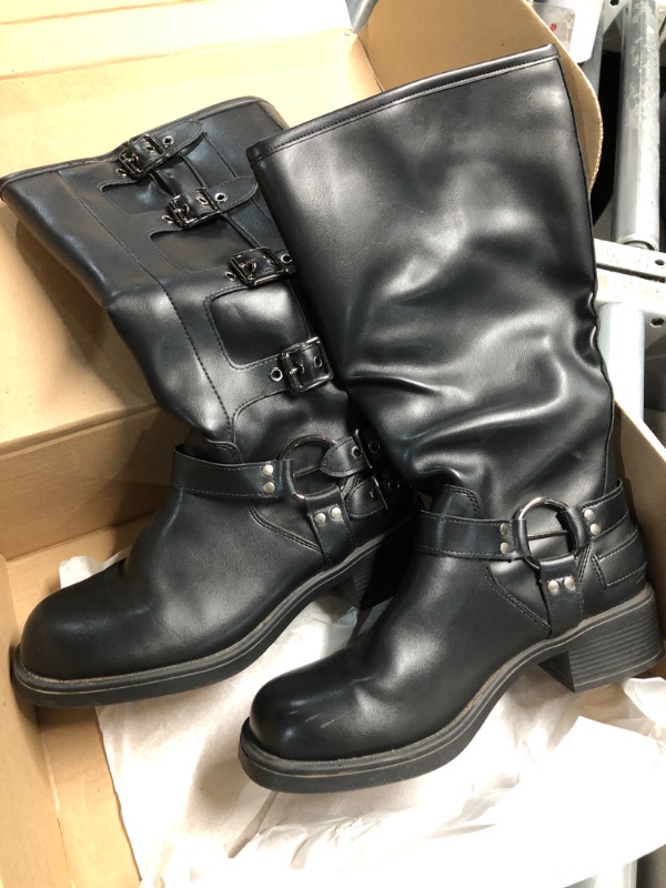 Photo 1 of (please see all images) DREAM PAIRS Combat Boots Ankle Booties Lace-up Platform Side Zipper Lug Sole Boots,Size 8.5
