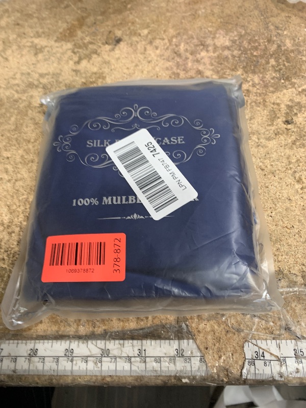 Photo 1 of 100% Silk Pillowcase 2 Pack for Hair and Skin, Both Sides 23 Momme Grade 6A+ Mulberry Silk Pillowcases with Hidden Zipper, Soft&Smooth Cooling Pillow Cases (Navy Blue, King 20×36)