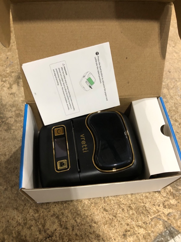 Photo 2 of vretti Label Maker Machine with Tape, 2 Inch Labels Printer, K2 Bluetooth Label Makers, Thermal Labeler for Clothes Address Barcode Logo Waterproof, Easy to Use, Fits Office Home School Gift - Black