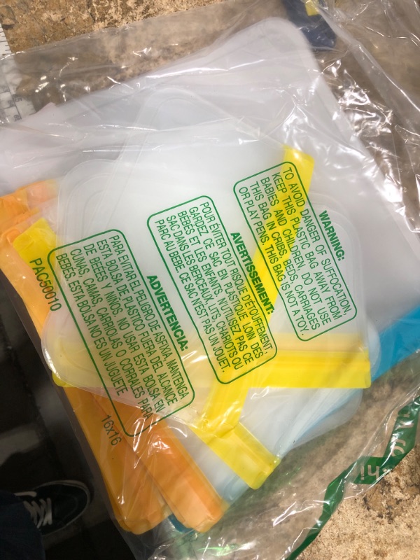 Photo 1 of 10 Pack Dishwasher Safe Reusable Bags, Leakproof Reusable Freezer Bags, BPA Free Food Storage Bags for Lunch Marinate Food Travel - 3 Gallon 3 Snack 4 Sandwich Bags