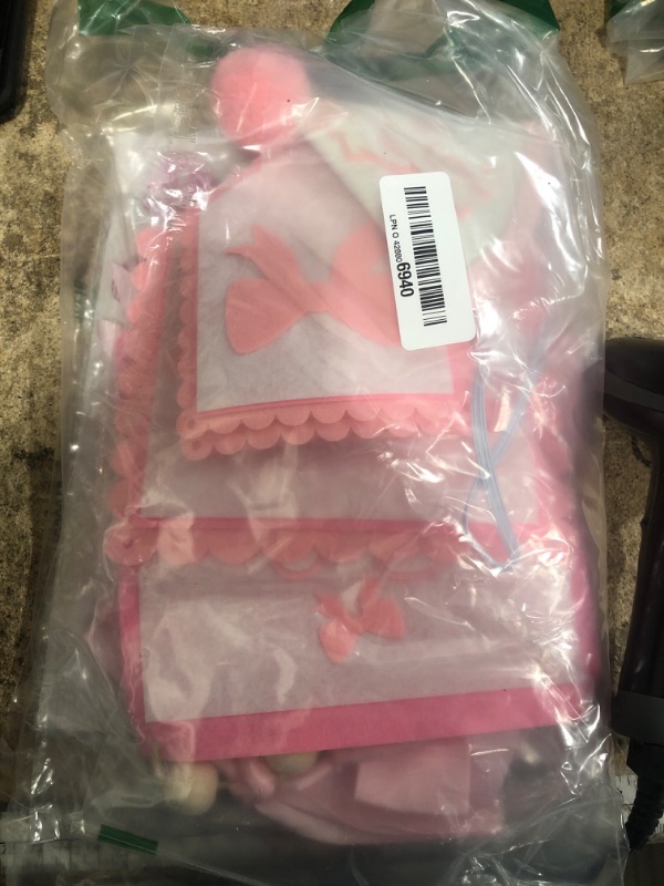 Photo 1 of 1/2 Birthday Girl Half Birthday Decorations Pink Bow It's My 1/2 Birth Banner Glitter Cake Topper Ribbon Bow Wood Bead High Chair Banner & Cone Hat 6 Months birthday Decorations Party Supplies (Pink)