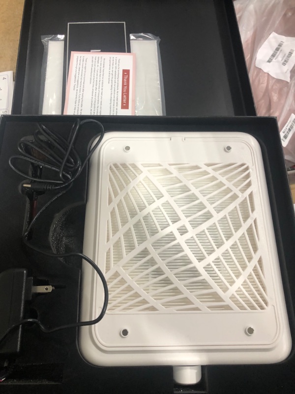 Photo 1 of ***POSSIBLY FOR PARTS/ UNTESTED*** L'UGX Professional Nail Dust Collector, 6200RPM Nail Vacuum Dust Collector Nail Tech Fan Extractor Powerful Suction Machine for Acrylic Nail Polishing, Perfect for Home Salon Use