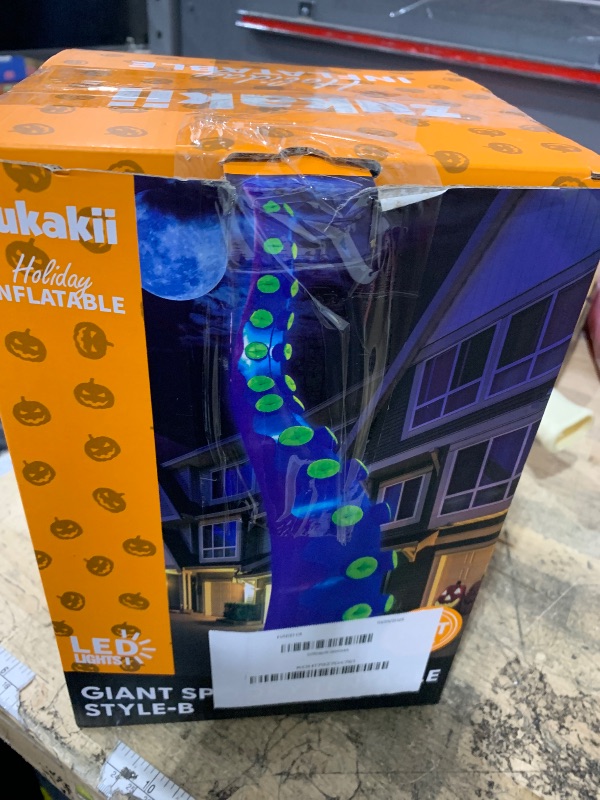 Photo 1 of 1PCS 14FT Giant Halloween Inflatables Octopus Tentacles, Huge Halloween Decorations Outdoor Build-in LED Lights Vivid Spooky Blow Up Yard Decoration Large Blowups Holiday Lawn Party Yard -Style B