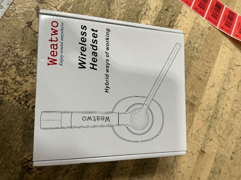 Photo 1 of *NEEDS BATTERY** Wireless Bluetooth Headset with CVC8.0 Noise-Cancelling Microphone & Mic Mute, Class 1 V5.1 Bluetooth Headphone for Work/Ms Teams/Zoom/Home/Office/Computer/Cell Phone/Laptop, 30H+ Talking Time